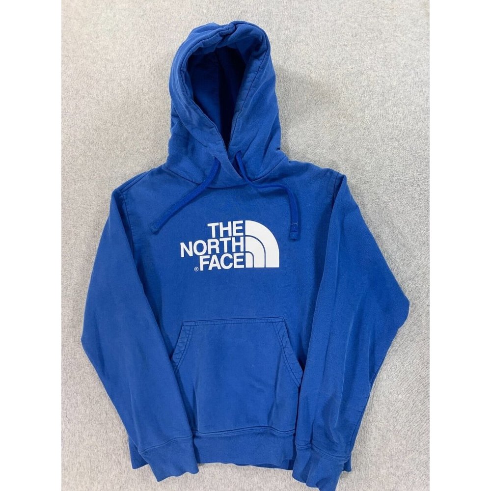 The North Face Half‎ Dome Cotton Blend Hoodie Sweatshirt (Men's Small) Blue